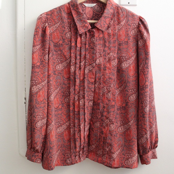 vintage Tops - Vintage Paisley Shirt